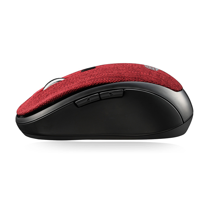 Adesso IMOUSE S80R Mouse - USB Type A - Optical - 6 Button(s) - Red - Wireless 